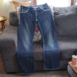 Rock & Roll Cowgirl Dark Blue Jeans